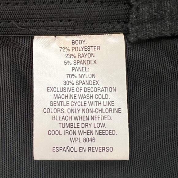 JM Collection Knit Pants Size 14 Gray Straight Leg Faux Pockets Heavyweight - Picture 6 of 6